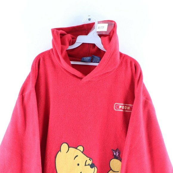 Vtg 90s Disney Winnie the Pooh Hoodie Sweatshirt - Picture 2 of 8
